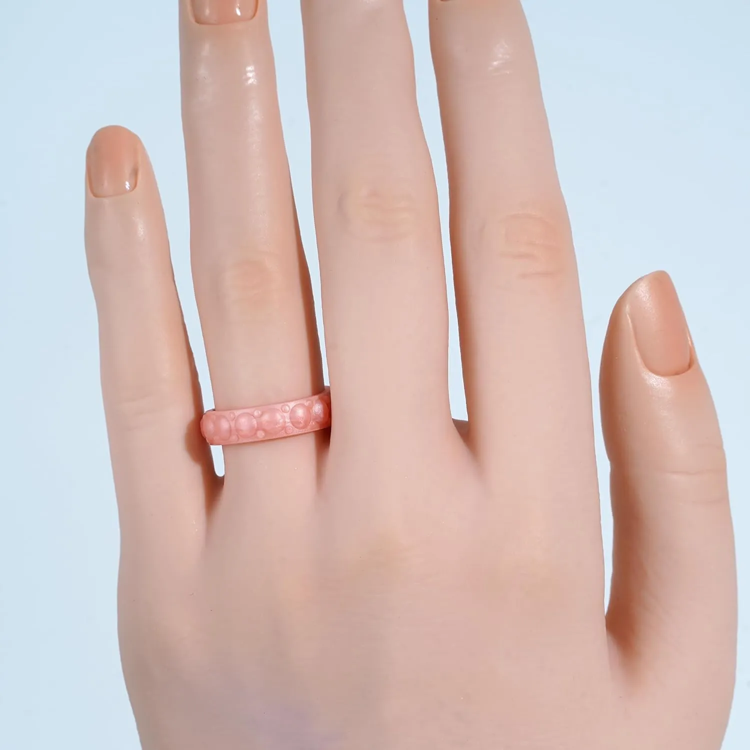 10/6/4 Packs Silicone Rings for Women - Women's Thin and Stackable Wedding Bands - Rubber engagement rings - Diamonds Collection