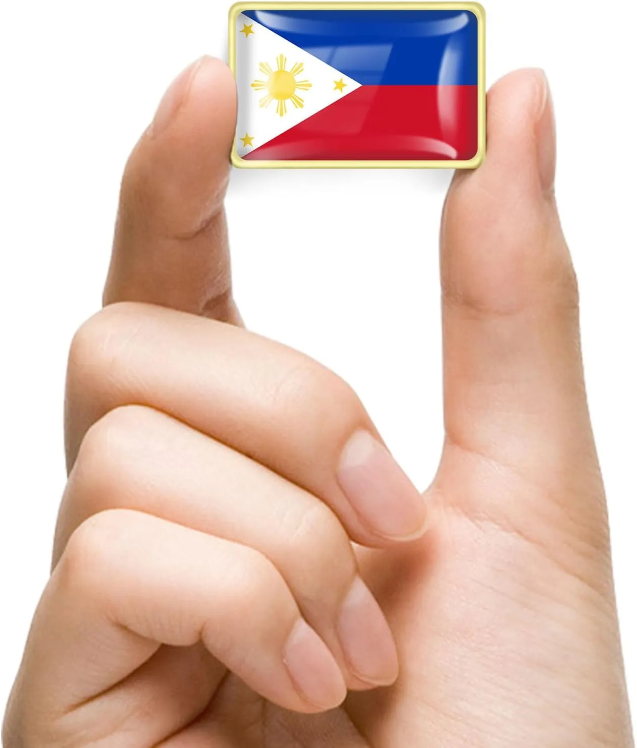 12/24/50/100Pcs Philippines Flag Lapel Pins Bulk - Metal Filipino Philippine Brooch Badge Souvenir for Men Women Clothes Bags Hats