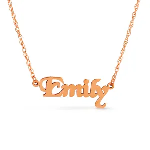 14K. SOLID GOLD NECKLACE PERSONALIZED NAME NEW BOROUGH FONT 14k Solid Gold Custom Name Necklace Personalized Customizable Mother Day Gift Women Nameplate Dainty Handcrafted Made in USA Fine Jewelry