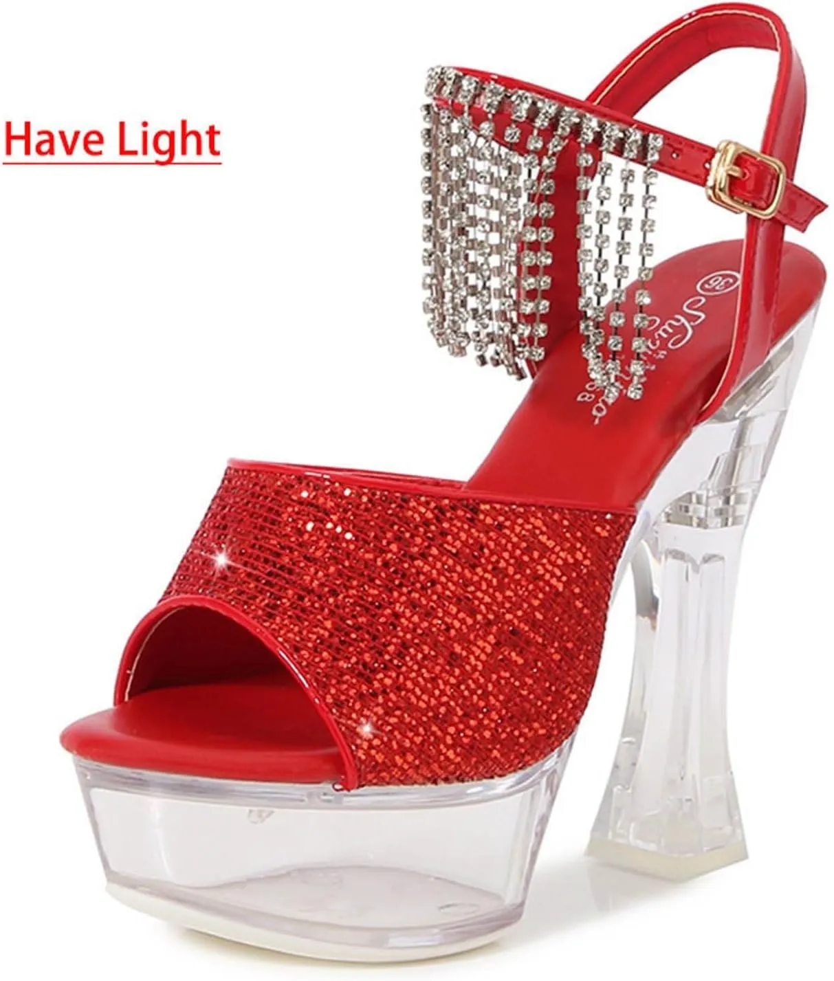 2025 Women Chunky Heels Sandals Fashion Sexy Ladies Dress Height Increase Shoe with Ankle Strap Comfortable Non-Slip Walking Footwear Summer Dance Party Slides Breathable High Heel Shoes