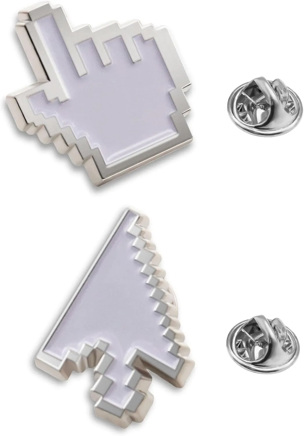 2/10/50/100Pcs Classic Cursor Pixel Gesture Arrow Enamel Pins -Engineer IT work Gifts