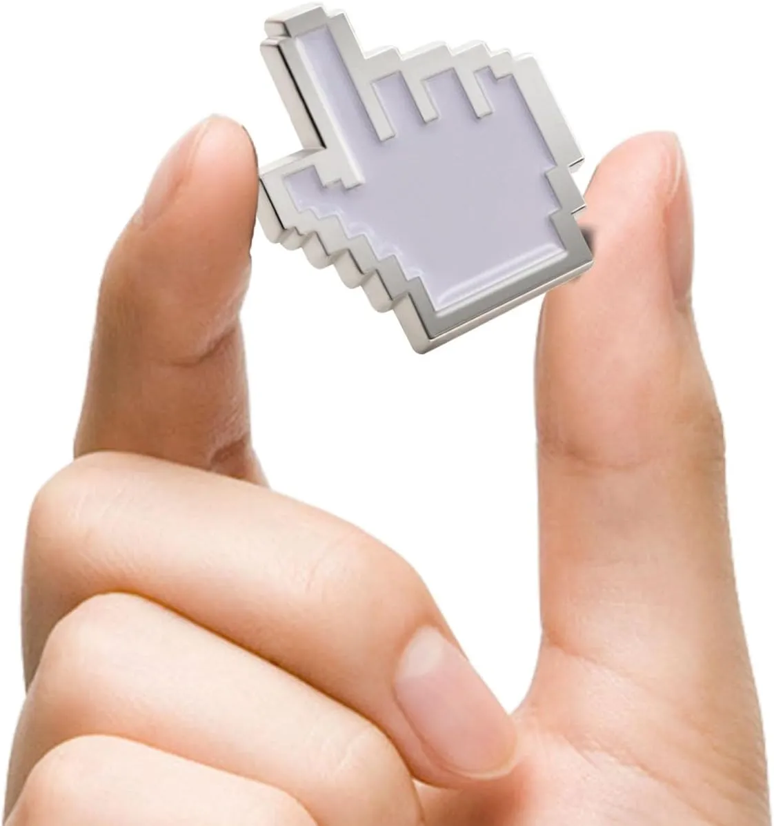 2/10/50/100Pcs Classic Cursor Pixel Gesture Arrow Enamel Pins -Engineer IT work Gifts
