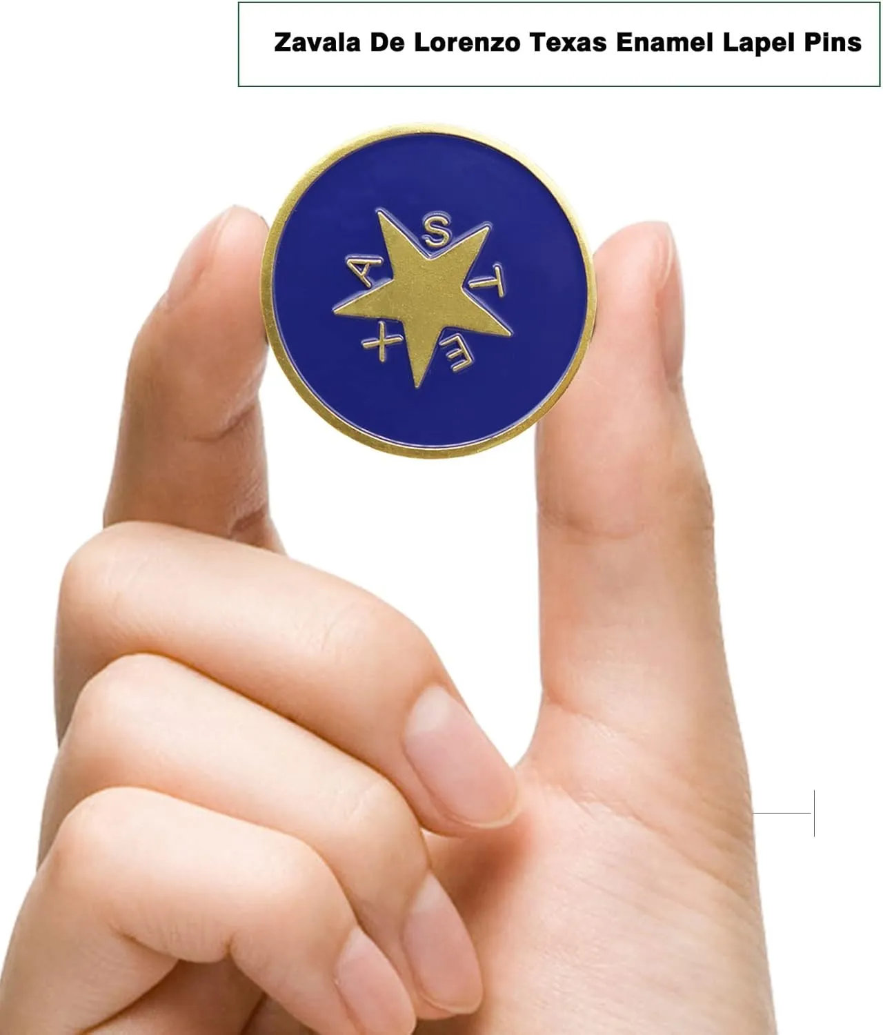 2/12/50/100Pcs Lone star Texas Enamel Lapel Pins Bulk-Supports Texas flag Badge for Men Women Clothes Bags Hats