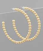2" Metal Bead Hoops