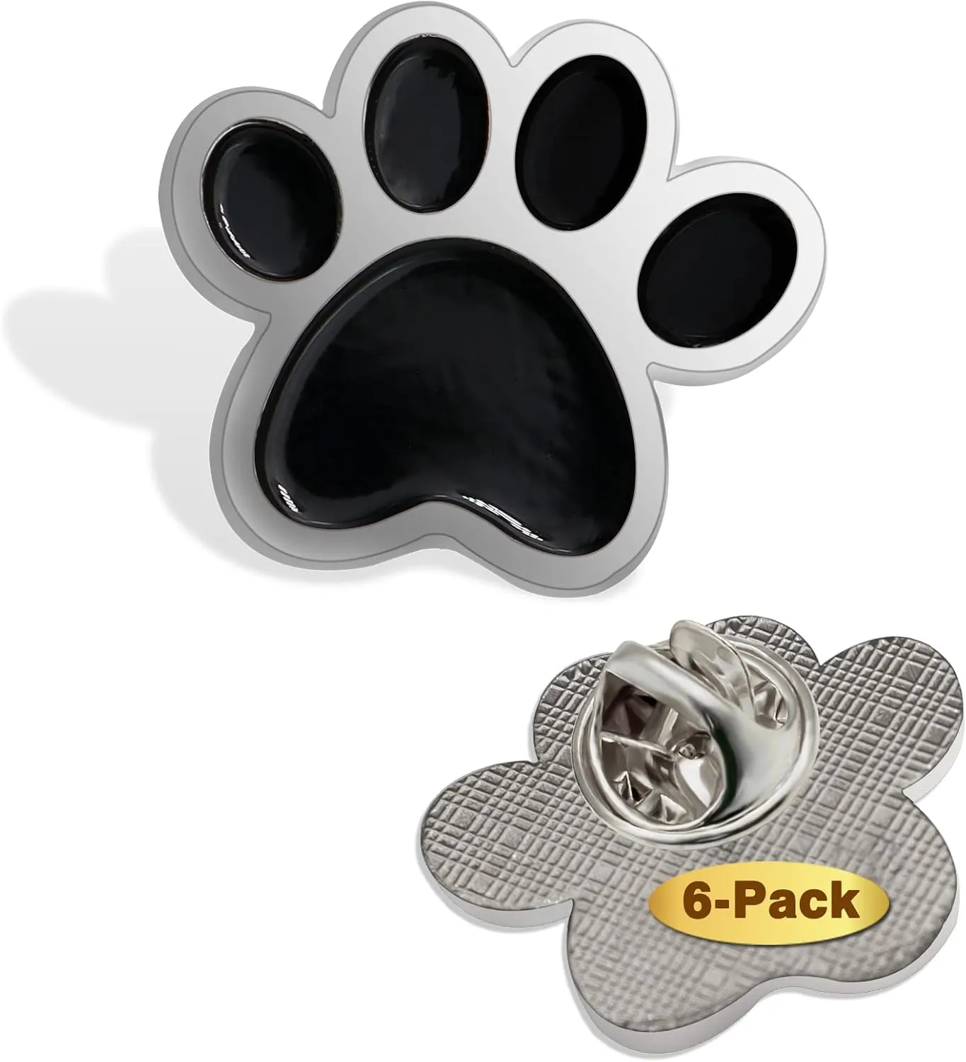 6/12/50/100Pcs Multiple Colour Paw Award Lapel Pin 1  -School Student Awards Mascot Brooch Animal Badge For Clothes Bags Hats