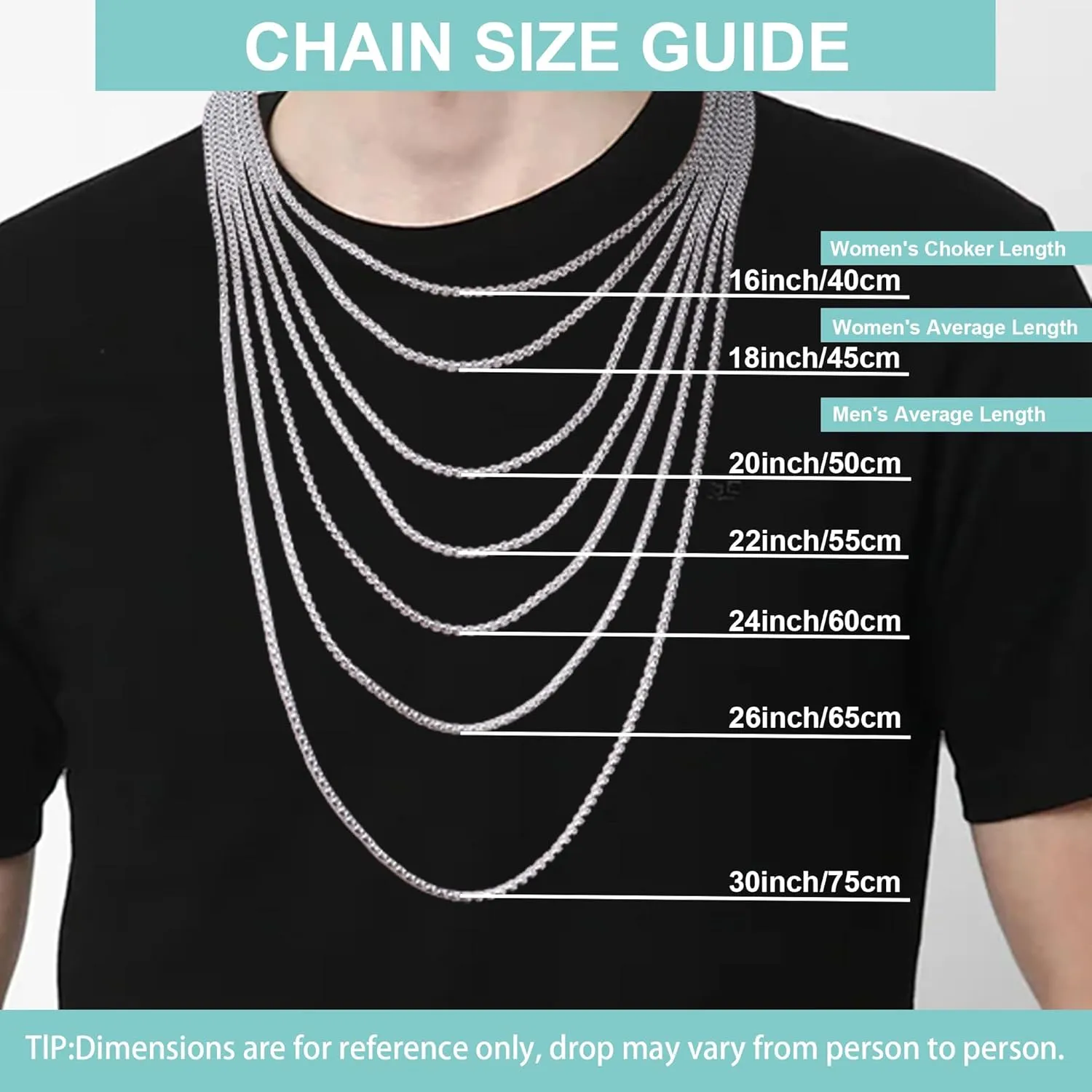 925 Sterling Silver Box Chain Lobster Clasp 2/3/4/5mm Necklace for Women Mens Box Chain Silver/18K Gold Necklace Chain Diamond Cut 16-30 Inches