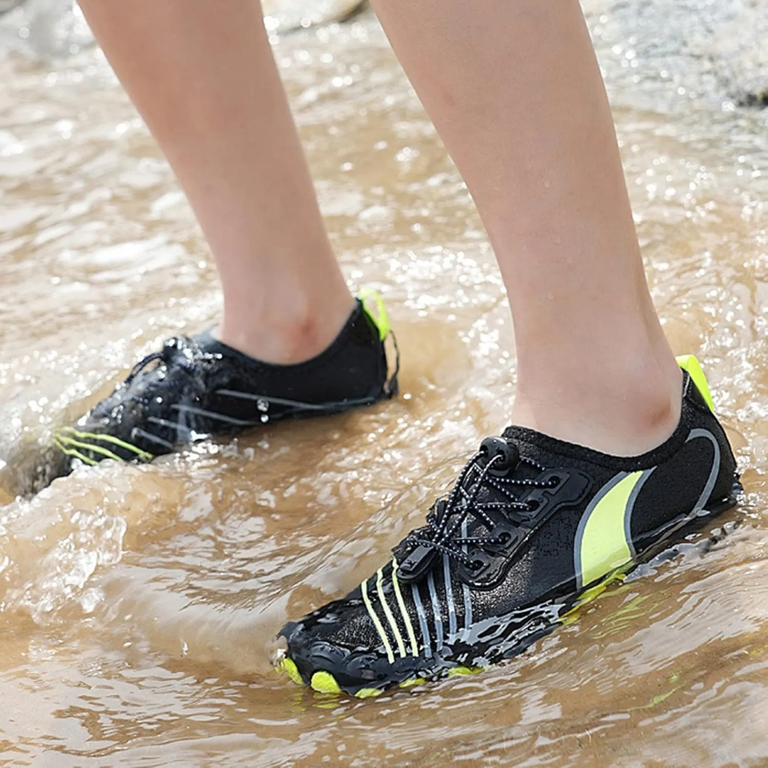 Adult Surf Swim Shoes,Outdoor Sport Lightweight Diving Aqua Water Shoes Men,Summer Quick-Dry Soft Non-Slip Hiking Training Barefoot Shoes Women,Unisex,with Draining Hole