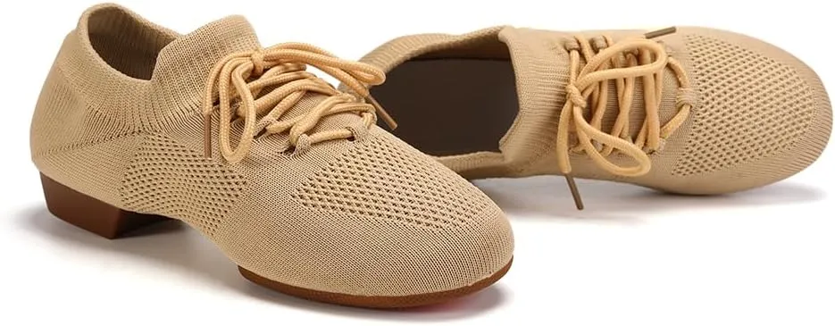 AOQUNFS Practice Dance Shoes Slip on Dance Shoes for Women Split Sole Jazz Shoes for Girl,XD-Model XD