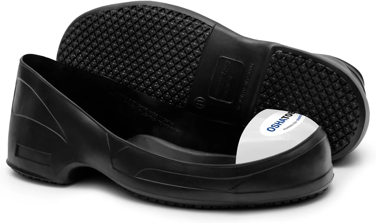 ARC Unisex Steel Toe Shoe Covers  Chemical Resistant Natural Rubber Safety Overshoes in Color Coded Sizing