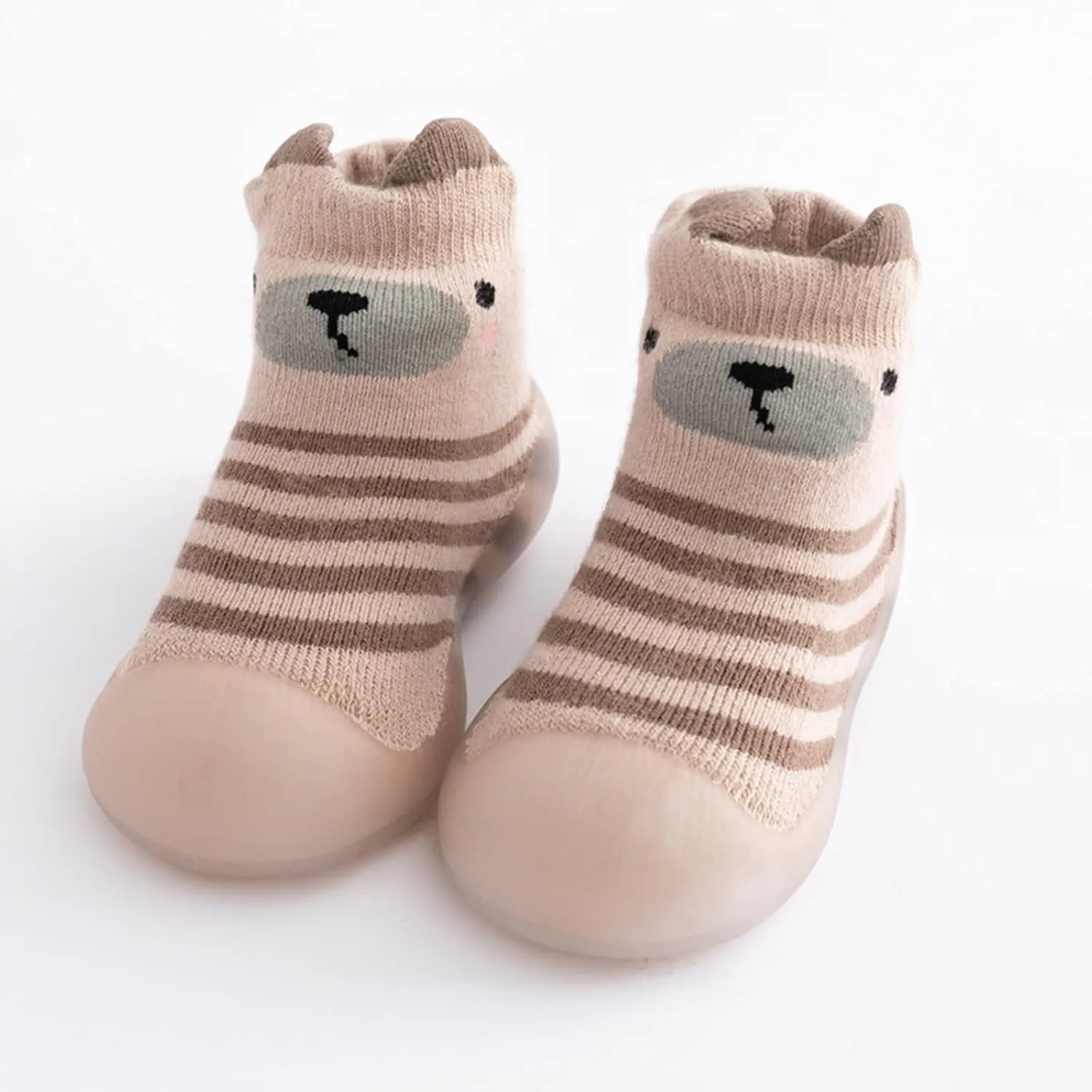 Baby Shoes,Kids Toddler Boys Girls Solid Warm Knit Soft Sole Rubber Shoe Socks Slipper Stocking Shoes Socks