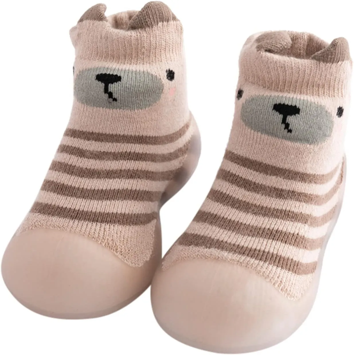 Baby Shoes,Kids Toddler Boys Girls Solid Warm Knit Soft Sole Rubber Shoe Socks Slipper Stocking Shoes Socks