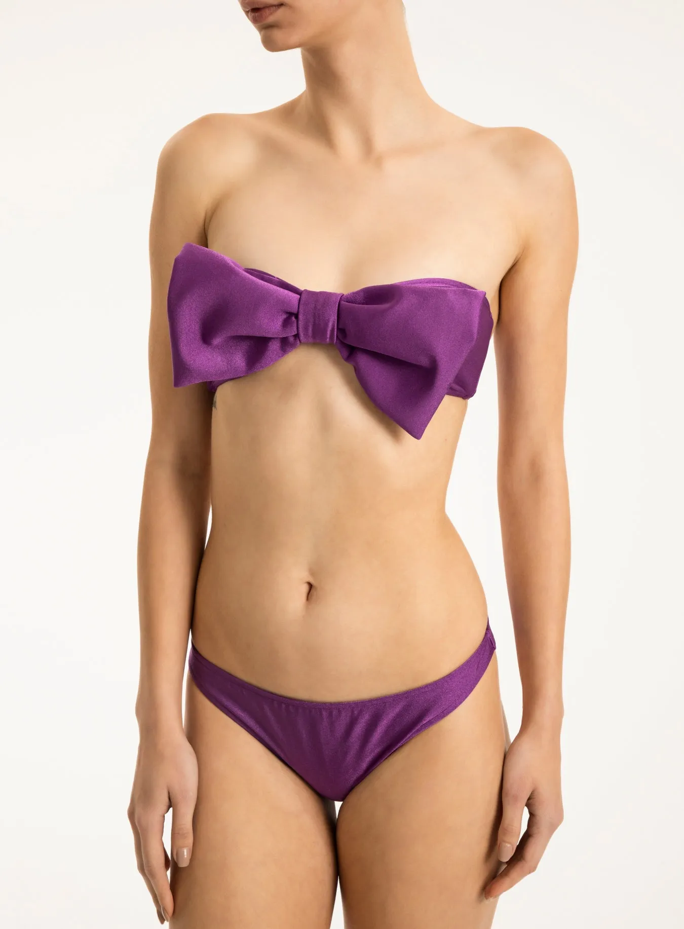 Bain Couture Strapless Bikini With Bow