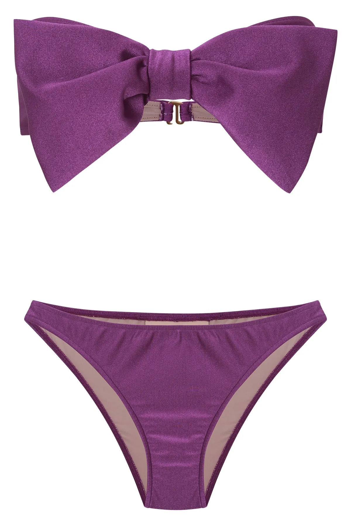 Bain Couture Strapless Bikini With Bow