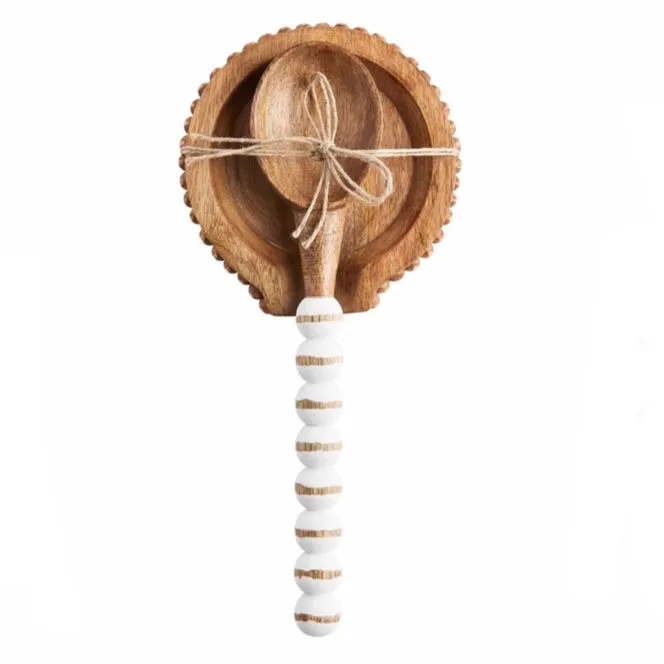 Beaded Spoon w/ Rest Set