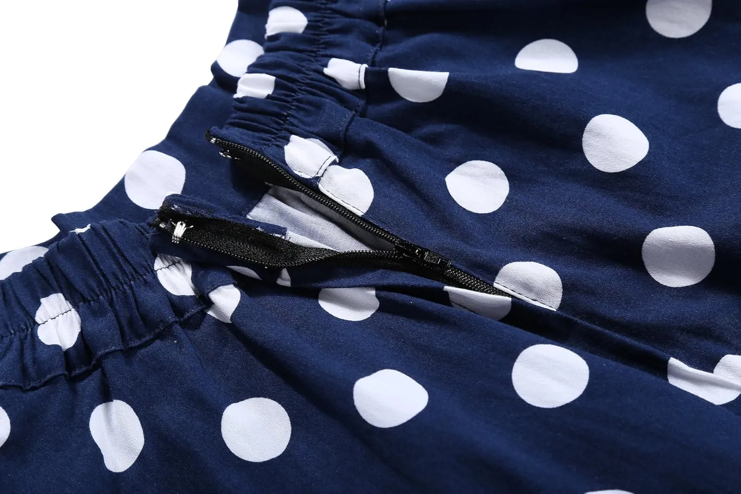 BI.TENCON Women Vintage Skirt Smock Waist Rockabilly Swing Casual Party Skirts