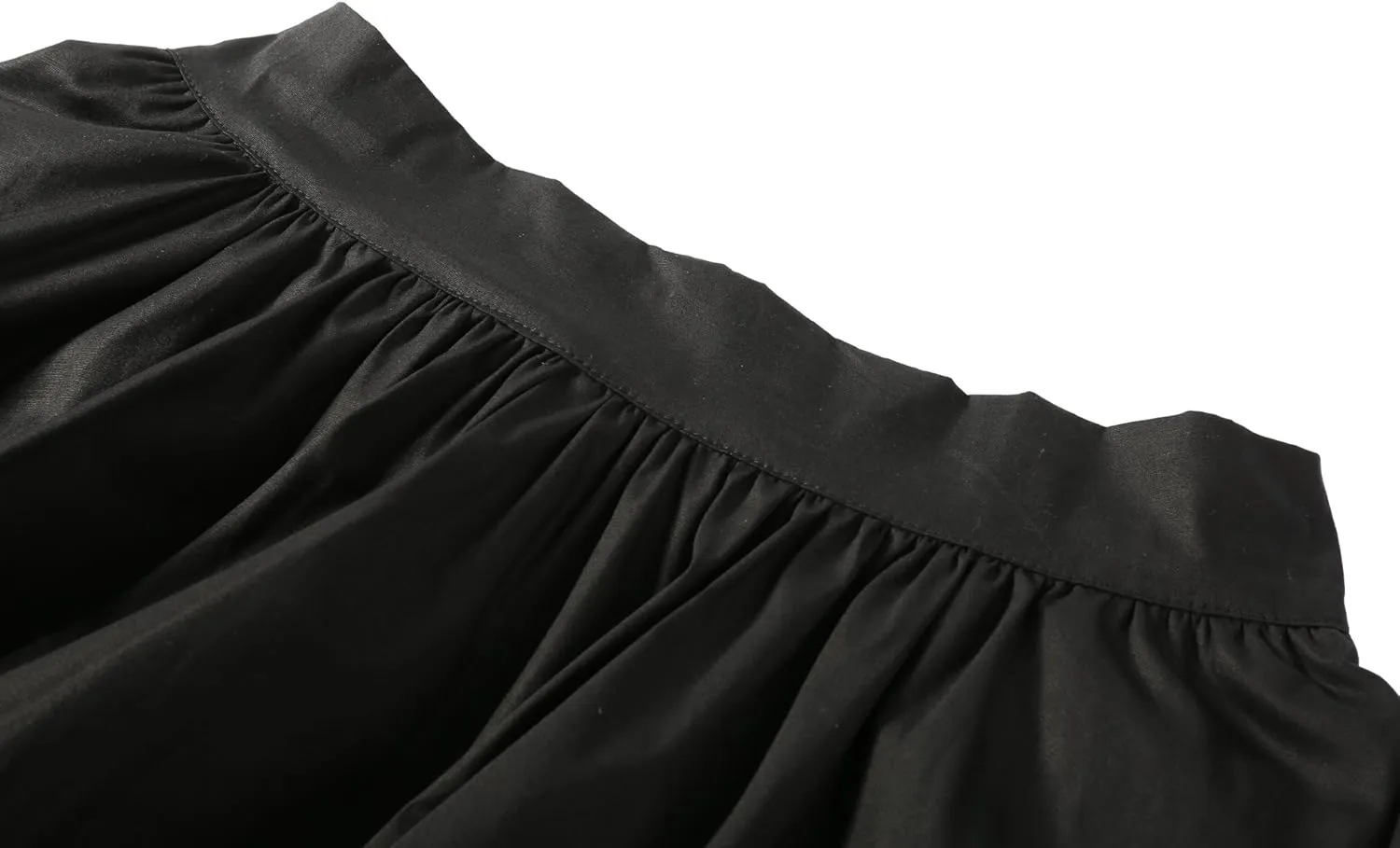 BI.TENCON Women Vintage Skirt Smock Waist Rockabilly Swing Casual Party Skirts