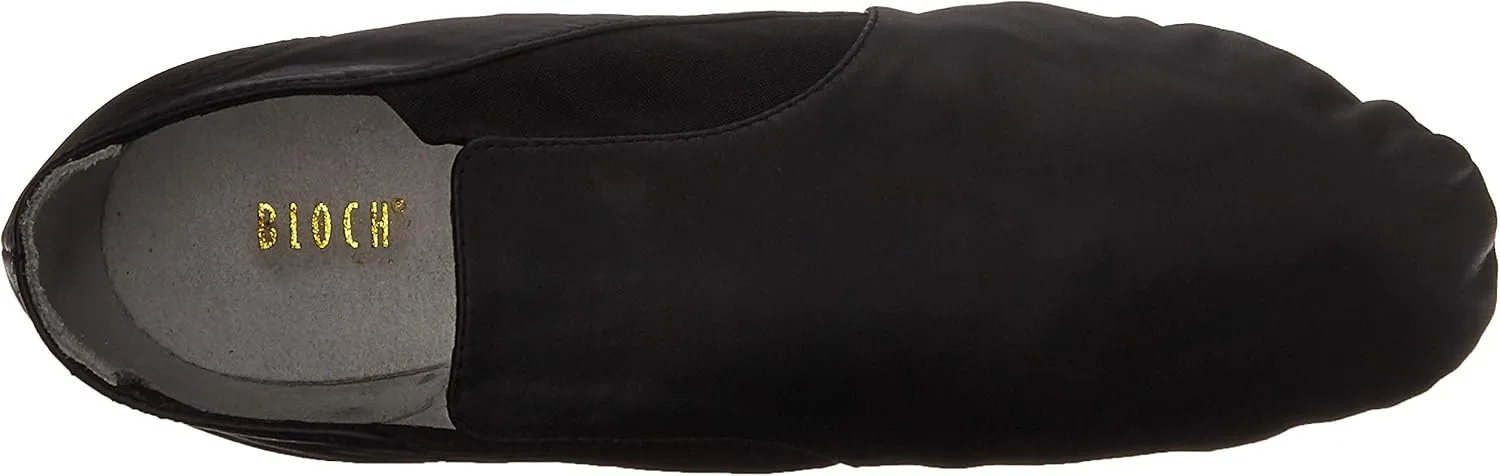Bloch Dance Men's Elasta Bootie Leather and Elastic Split Sole Jazz Shoe