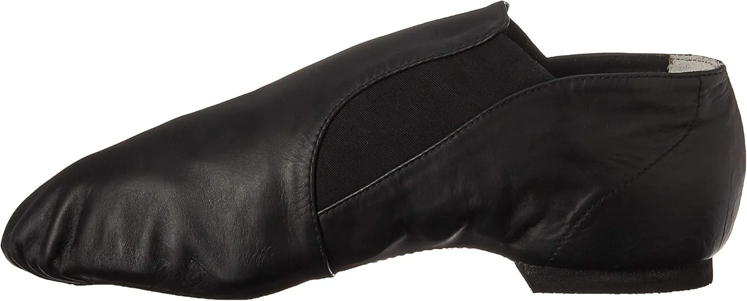 Bloch Dance Men's Elasta Bootie Leather and Elastic Split Sole Jazz Shoe
