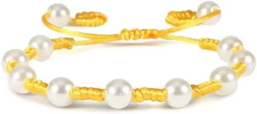 Braided Bracelets Handmade Adjustable Beaded Bangles