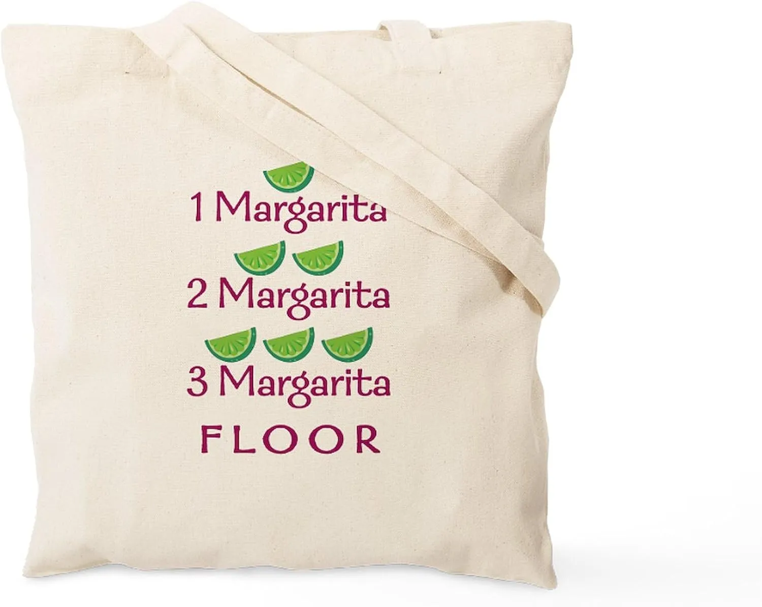 CafePress 1 2 3 Margarita Tote Or Beach Bag Reusable Natural Beige Canvas Shopping Bag