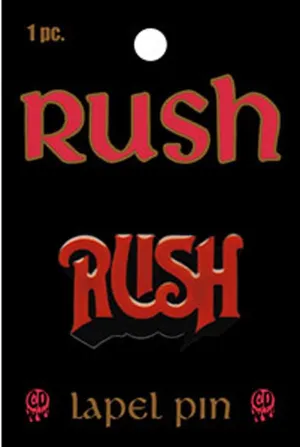 C&D Visionary Rush Metal Lapel Pin, Red, Black