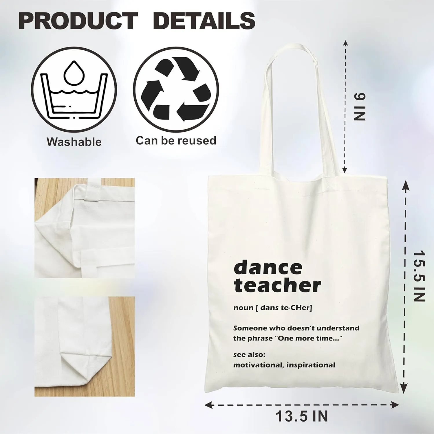 Canvas Tote Bag For Women,A