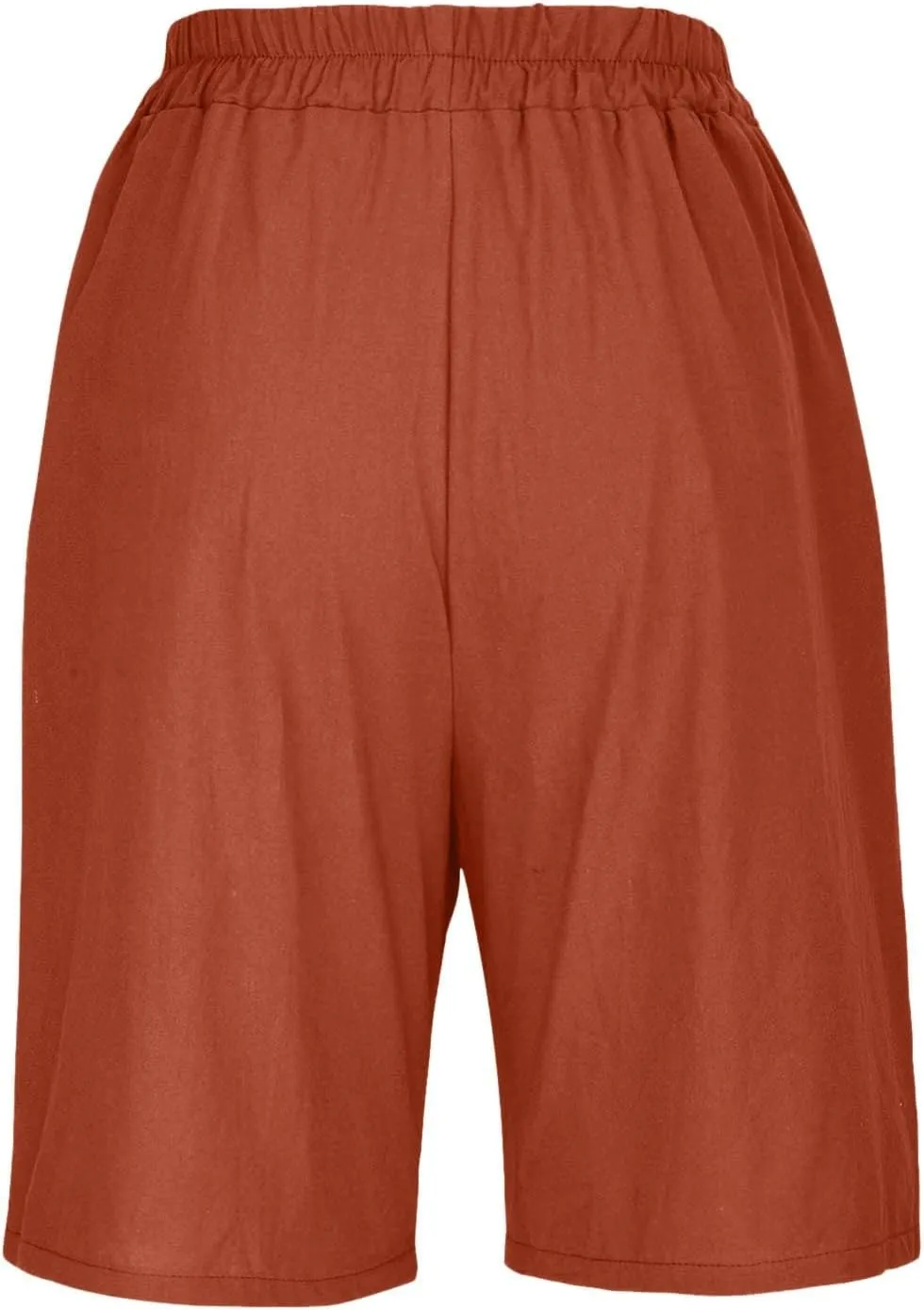 Capri Pants for Women Summer Cotton Linen Capris Wide Leg Cropped Trouser Drawstring Elastic High Waist Pants