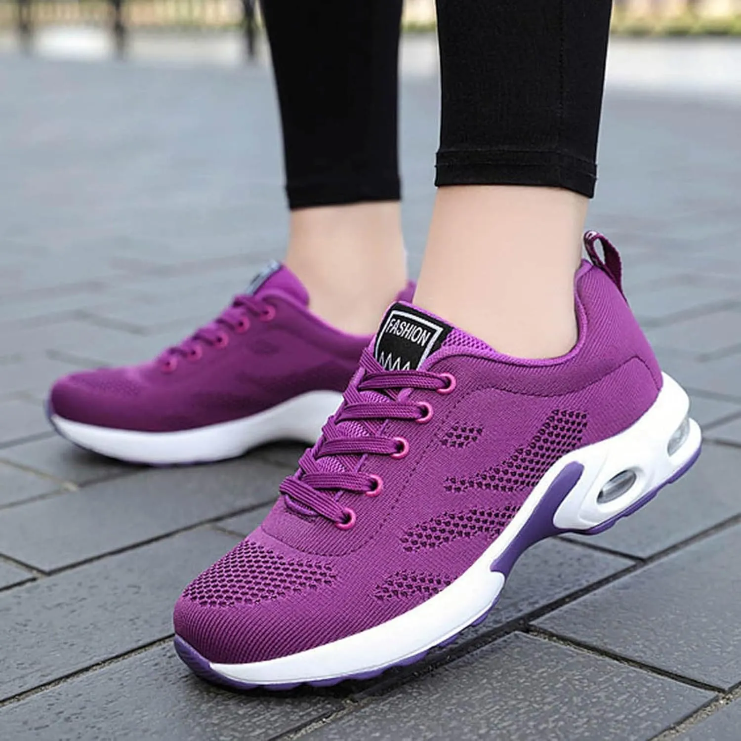 Cathalem Orthopedic Sneakers for Women,The Most Comfortable Orthopedic Shoes, Mesh Casual Breathable Knit Air Cushion Shoes