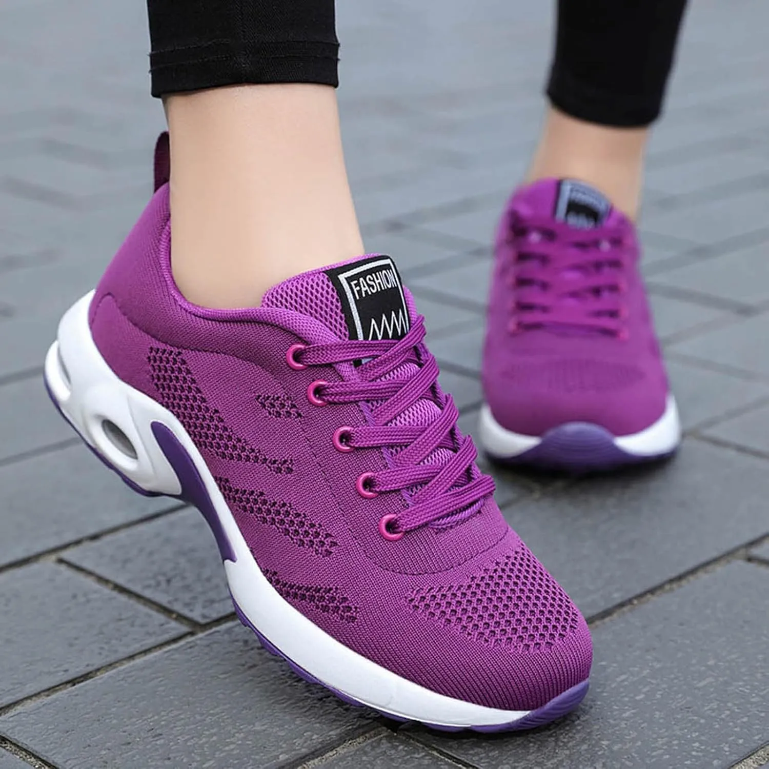 Cathalem Orthopedic Sneakers for Women,The Most Comfortable Orthopedic Shoes, Mesh Casual Breathable Knit Air Cushion Shoes