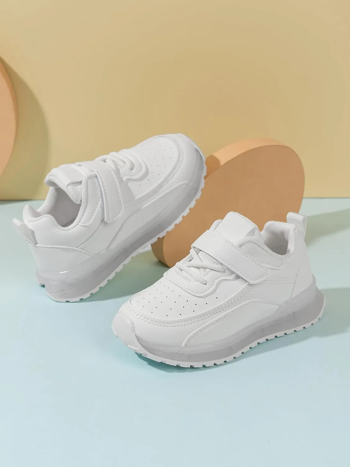 Children's Lightweight Slip-On Sneakers  Breathable Knit Running Shoes with Thick Sole and Anti-Slip Grip for School, Play, and Everyday Wear