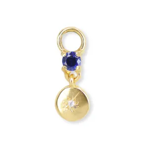 Chloe Sapphire Gold Charm