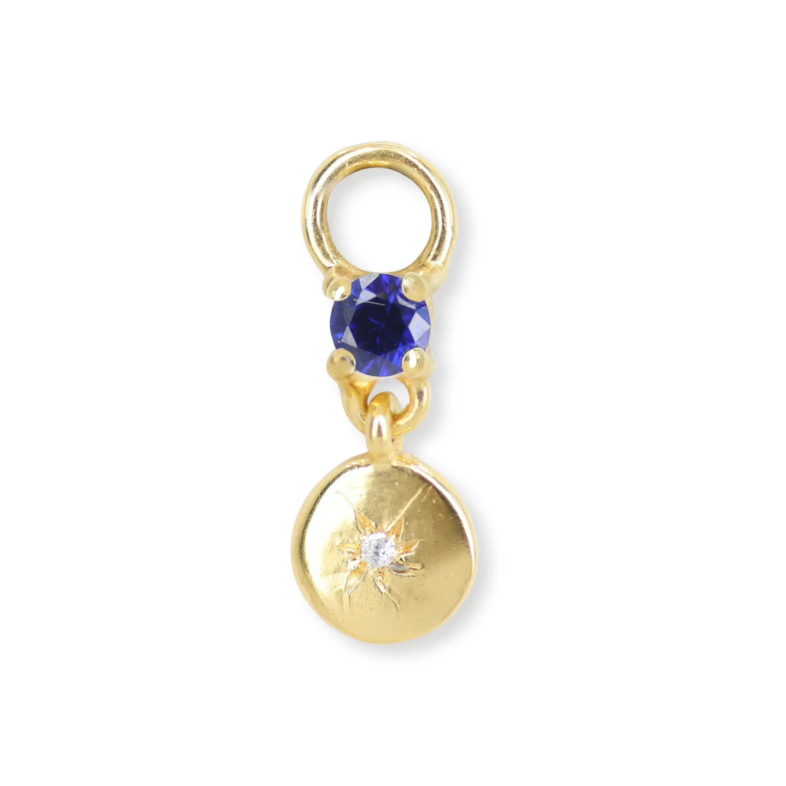Chloe Sapphire Gold Charm