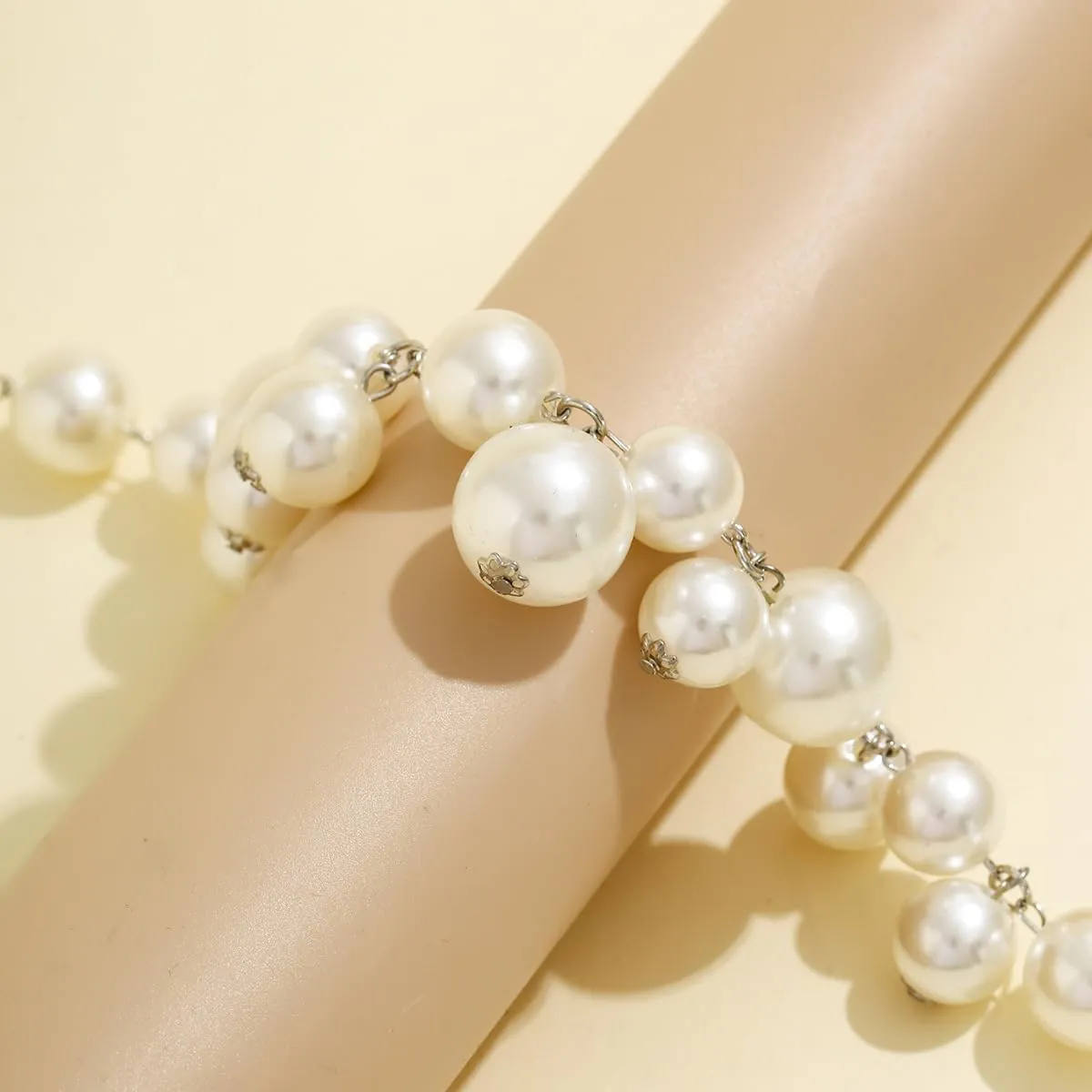Chunky Ball Necklace for Women Ball Choker Necklace Large Exaggerated Chunky Chain Jewelry