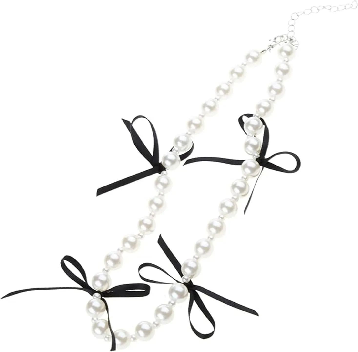 Chunky Pearl Necklaces for Women Dainty Pearl Necklaces Long Layered Pearl Choker Necklace Wedding Pearl Necklace Bridesmaid Jewelry Gifts