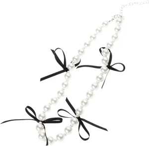 Chunky Pearl Necklaces for Women Dainty Pearl Necklaces Long Layered Pearl Choker Necklace Wedding Pearl Necklace Bridesmaid Jewelry Gifts