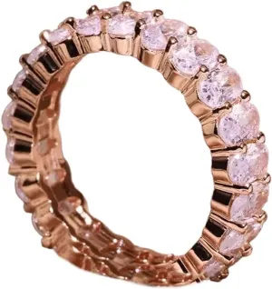Clear Ferris Wheel Ring, Cubic Zircon Rings for Women, Simple Style Creative Hemp Rope-Promise Rings for Couples, Perfect for Wedding, Anniversary or Promise Jewelry, Size:6-10