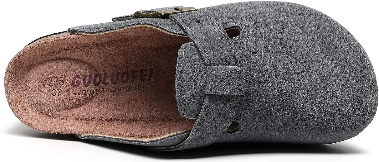 Clogs For Women, Womens Clogs And Mules House Slipers With Arch Support And Adjustable Buckle