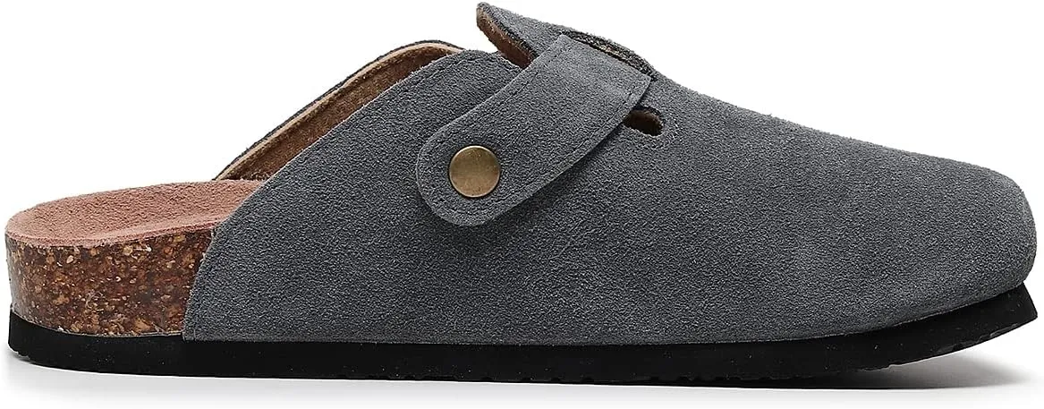 Clogs For Women, Womens Clogs And Mules House Slipers With Arch Support And Adjustable Buckle