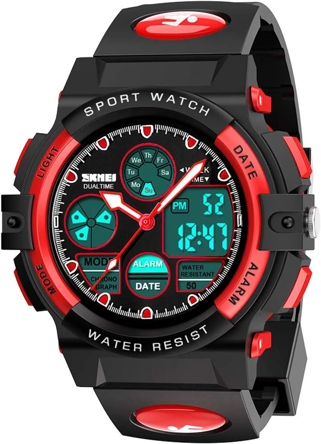 cofuo Kids Digital Sport Watch, Boys Girls Waterproof Sports Outdoor Watches Children Casual Electronic Analog Quartz Wrist Watches with Alarm Stopwatch
