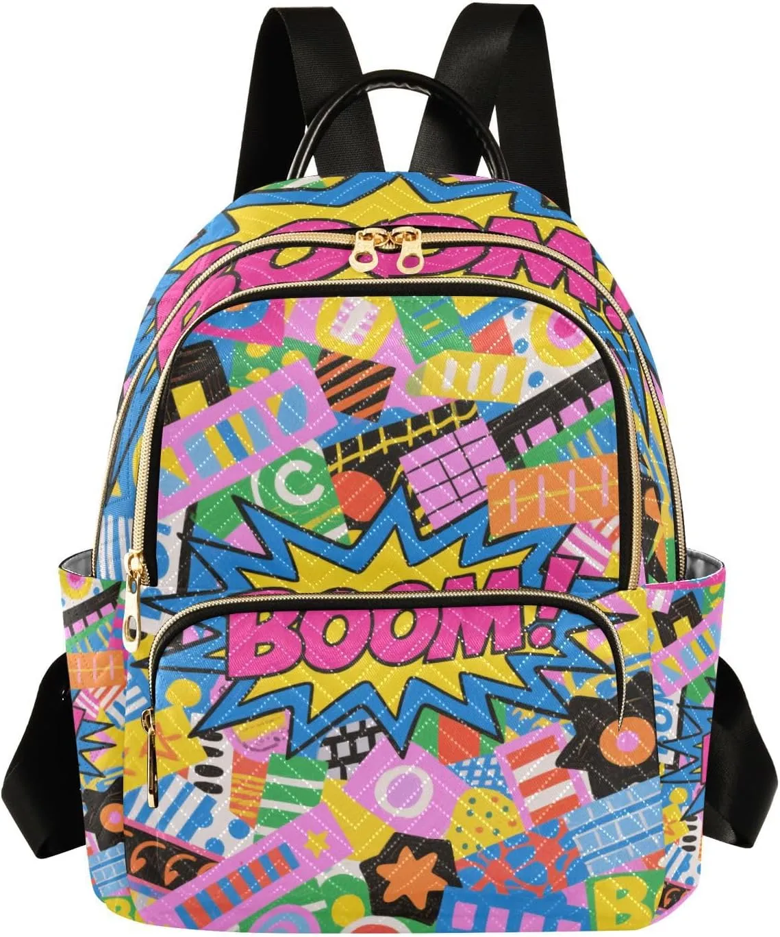 Colorful Cartoon Boom Fashion 14 Inch Work Business backpacks for women backpack diaper bag for ladies,teen girls