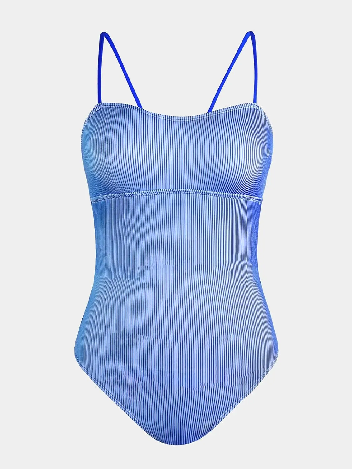 CUPSHE Women's One Piece Swimsuit Tummy Control Ruched Bathing Suit Square Neck Crisscross Back Tie Hollow Out