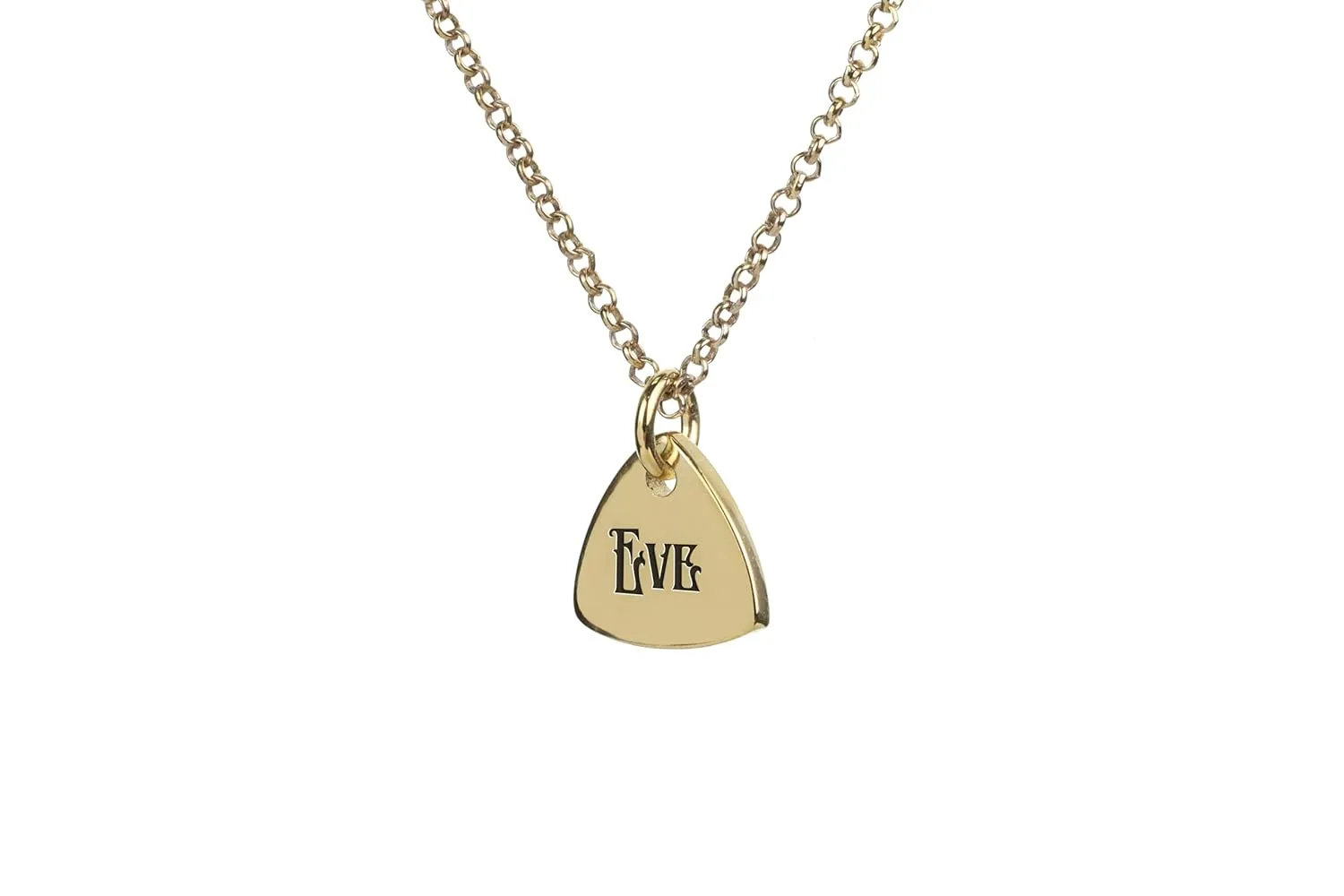 Custom Name Pendant Necklace - Engraved Trillion Pendant - Personalized Initial Necklace - Gift for Her