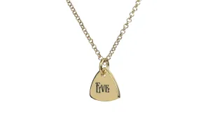 Custom Name Pendant Necklace - Engraved Trillion Pendant - Personalized Initial Necklace - Gift for Her