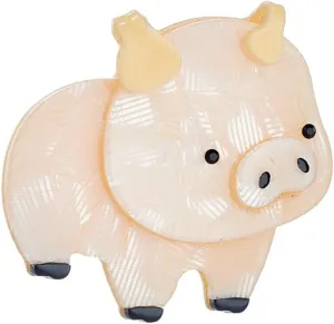 Cute Pig Acrylic Lapel Shawl Brooch Pin for Women Teen Girls Cartoon Animal Pattern Pins Clip Sweater Scarves Jackets Dress Suit Backpack Badges Brooches Pins Lovely Jewelry Gifts Birthday