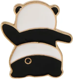 Dancing Panda Enamel Pin Brooch Cute Hard Enamel Lapel Pin Cartoon Badge for Children's Day Clothes Backpacks Badges Hats Bags