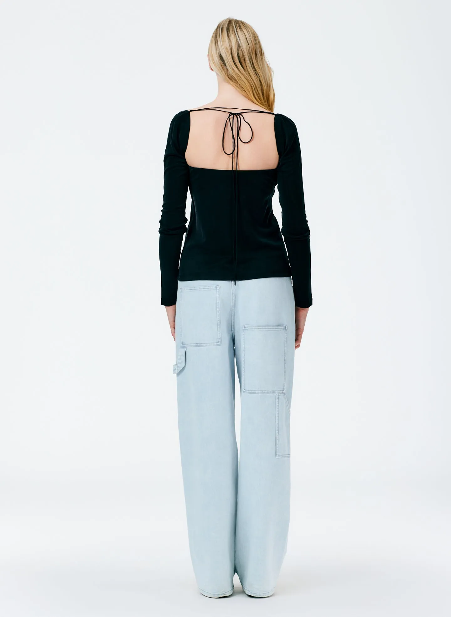 Deeba Cupro Strapless Convertible Top