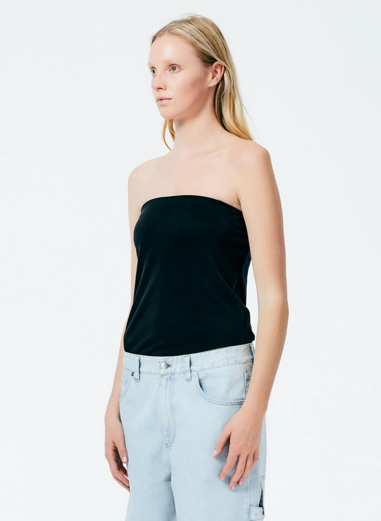 Deeba Cupro Strapless Convertible Top