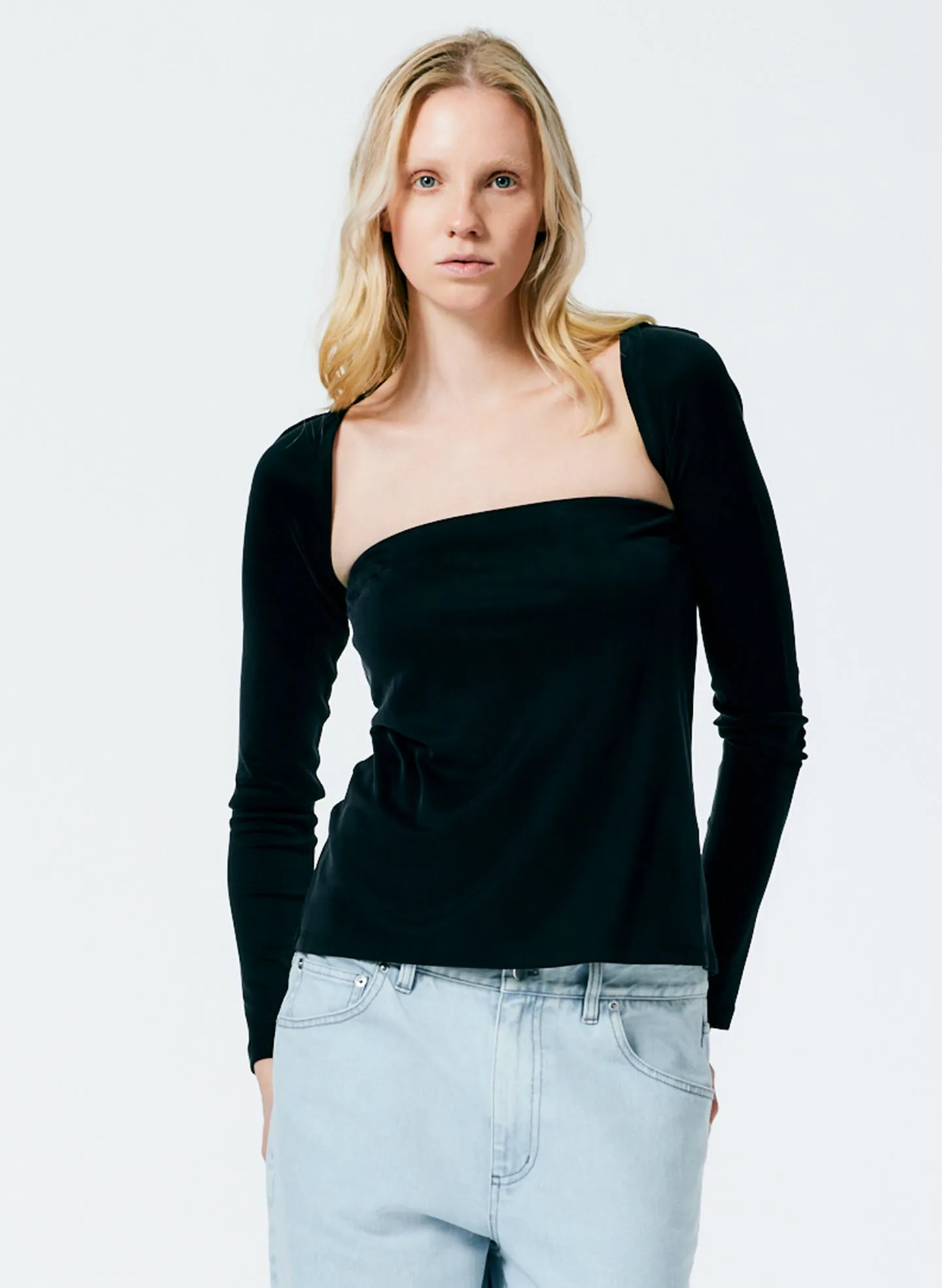Deeba Cupro Strapless Convertible Top