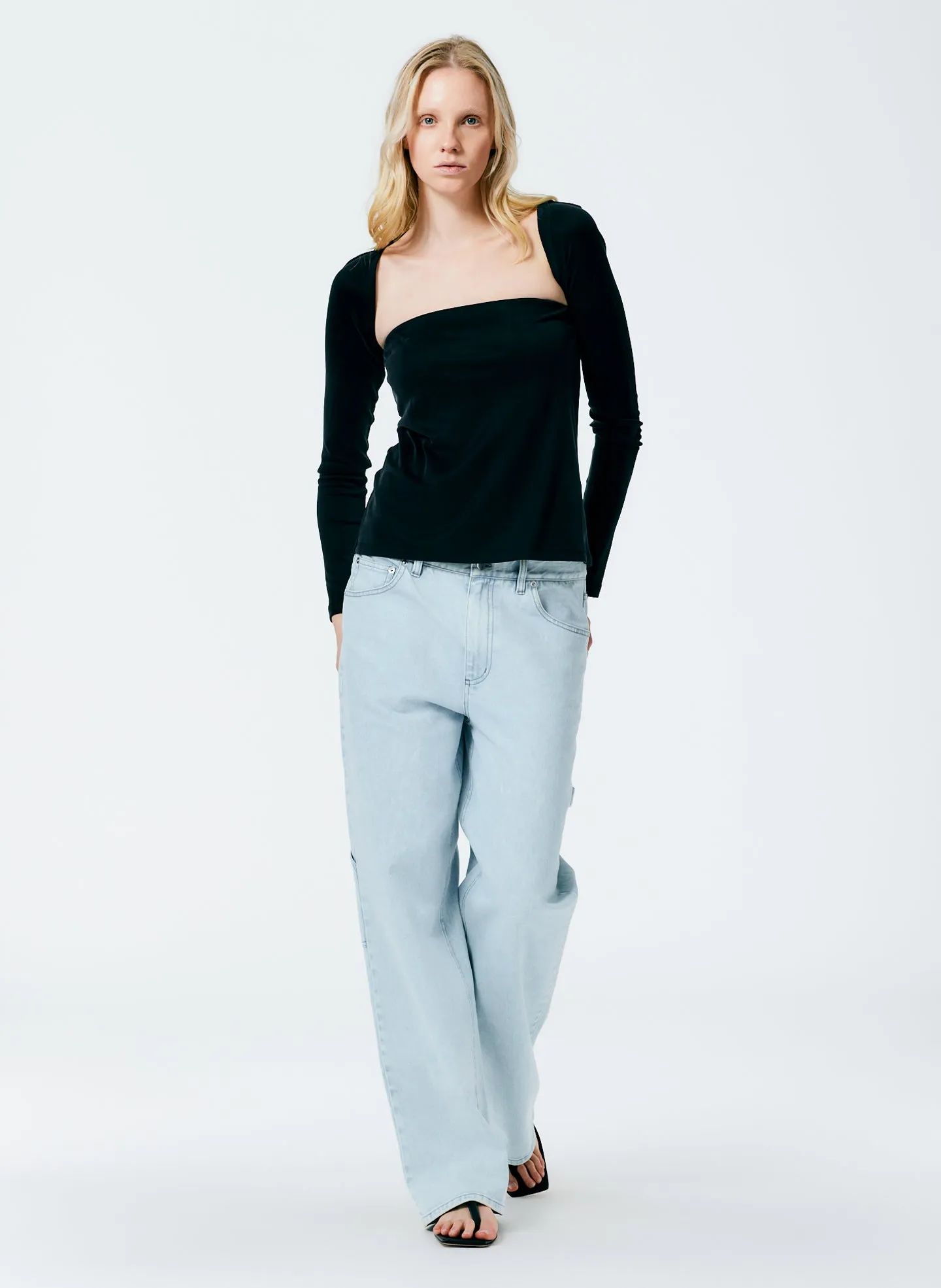 Deeba Cupro Strapless Convertible Top
