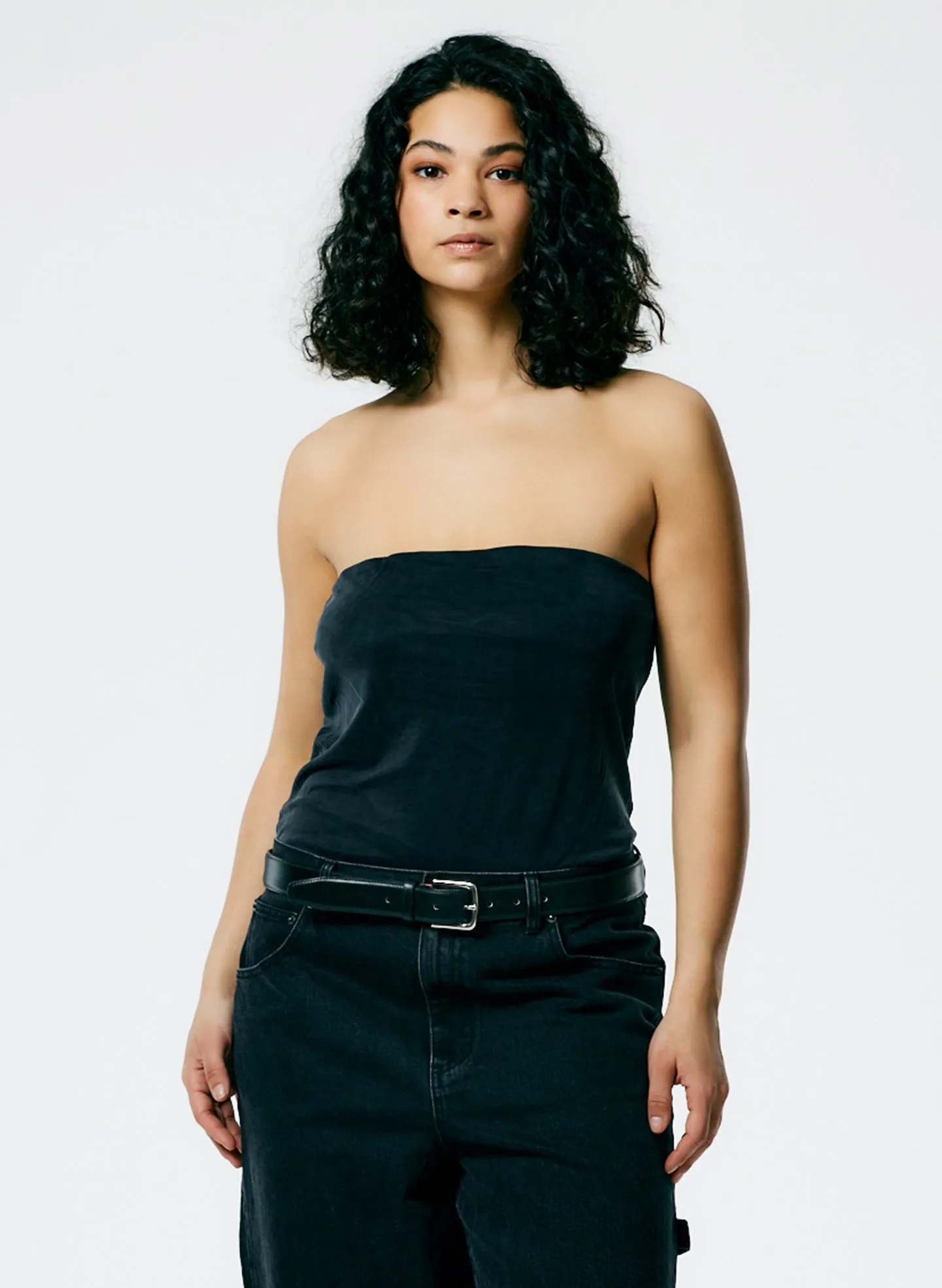 Deeba Cupro Strapless Convertible Top